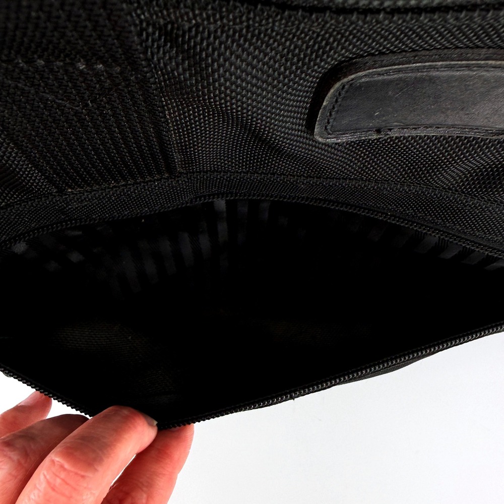 Tumi Black Nylon Expandable‎ Laptop Briefcase Messenger Bag Travel Vacation Gift - Picture 7 of 14
